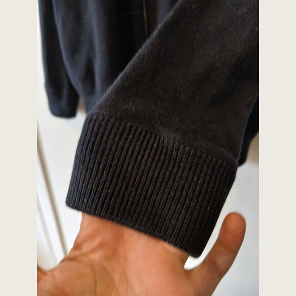 COS - Navy full zip wool sweater - Sz M - AS IS - Picture 4 of 8